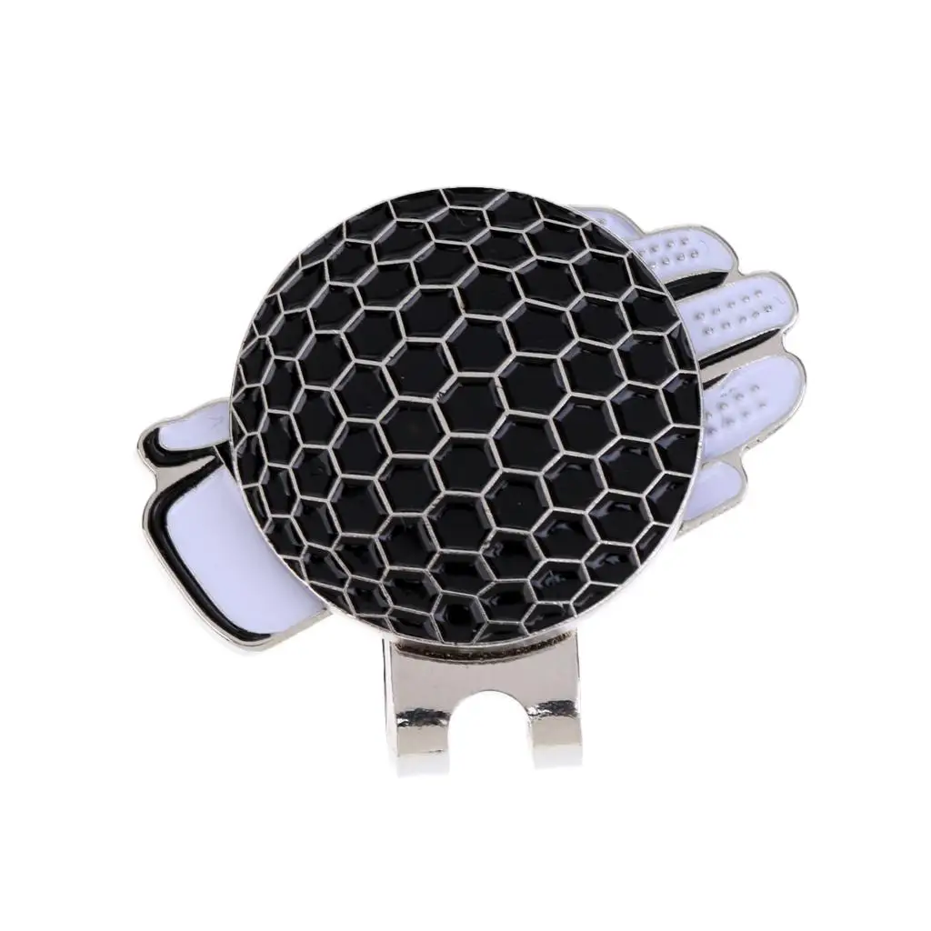 2x Stainless Steel Golf Hat /  / Visor Clip with  Ball Marker