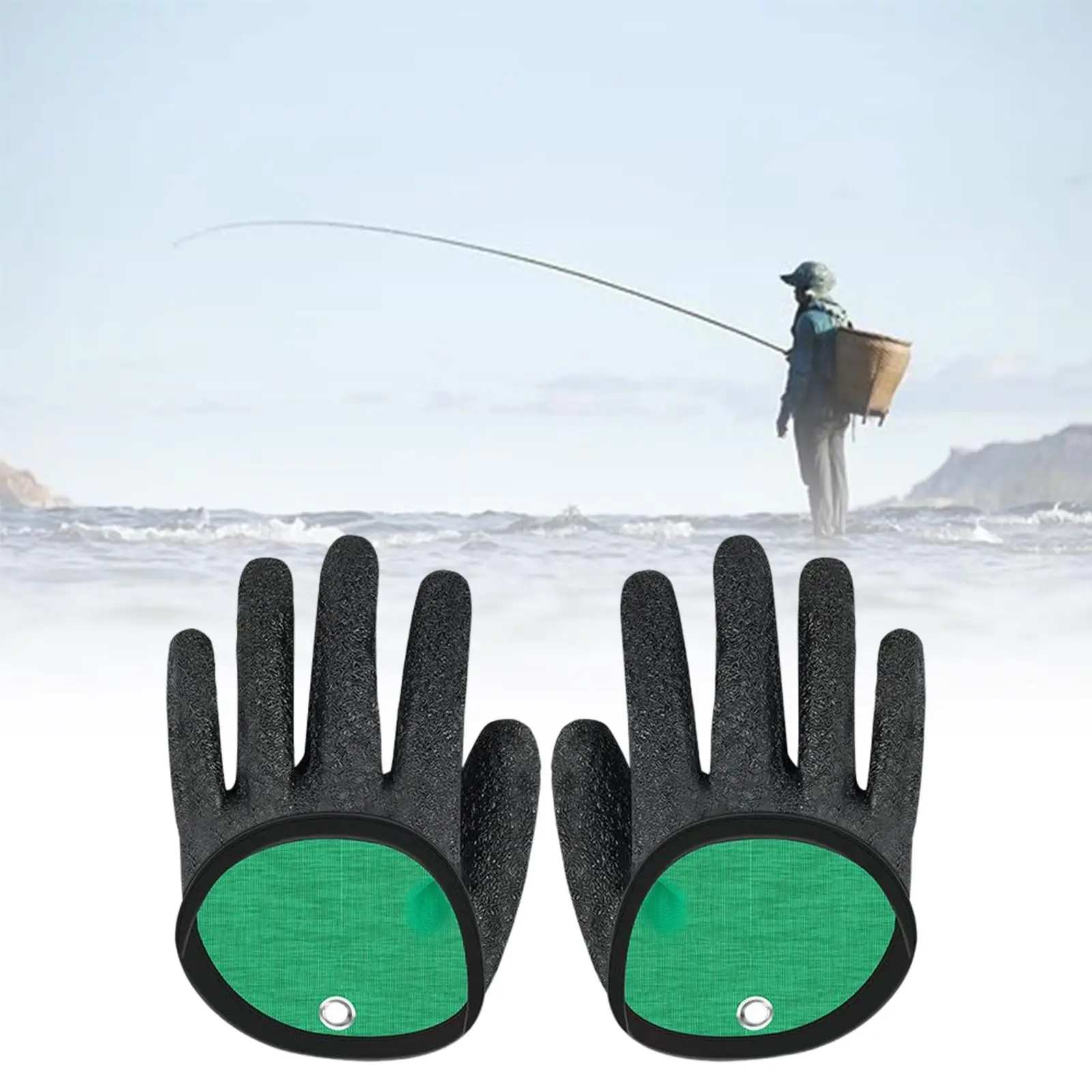 Fishing Gloves Women Men Fish Landing Glove Anti Slip Puncture Resistant