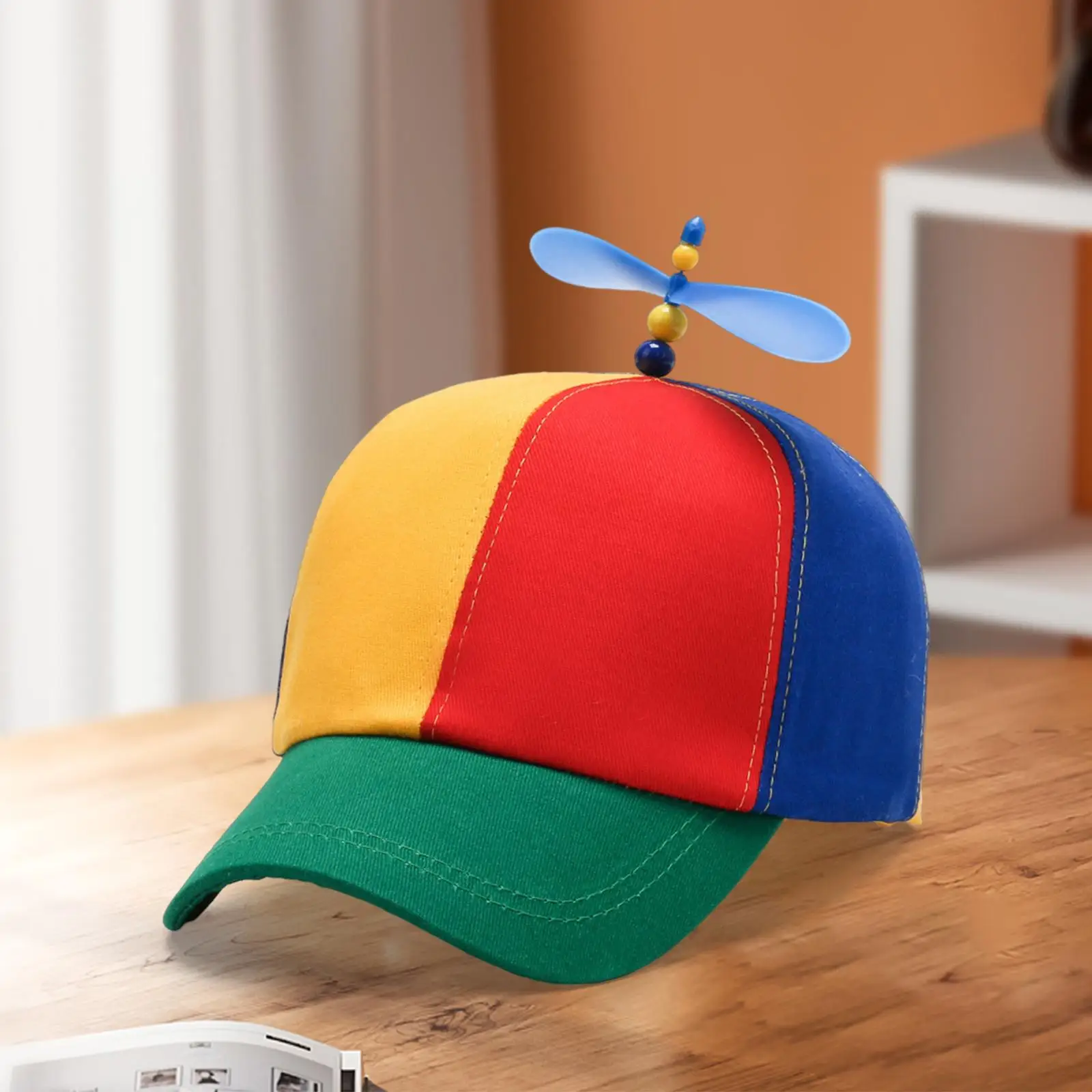 Colorful Propeller Hat, Decoration Party Hat Funny Novelty Fashion Baseball Hat for Daily Wear Outdoor Travel Sports Adult