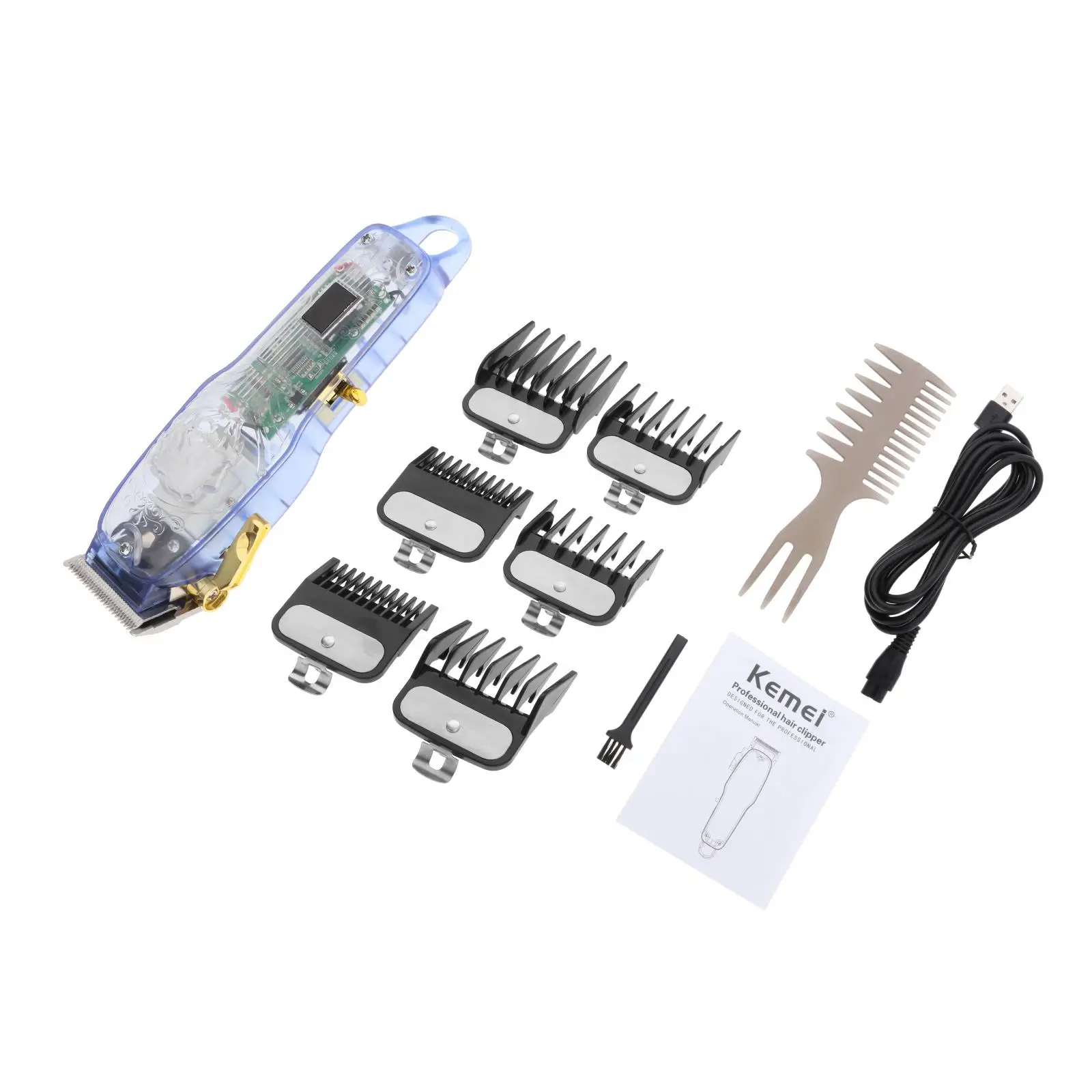 Pro Hair Trimmer Clippers Shaving Machine Cutting Beard Cordless Barber Set