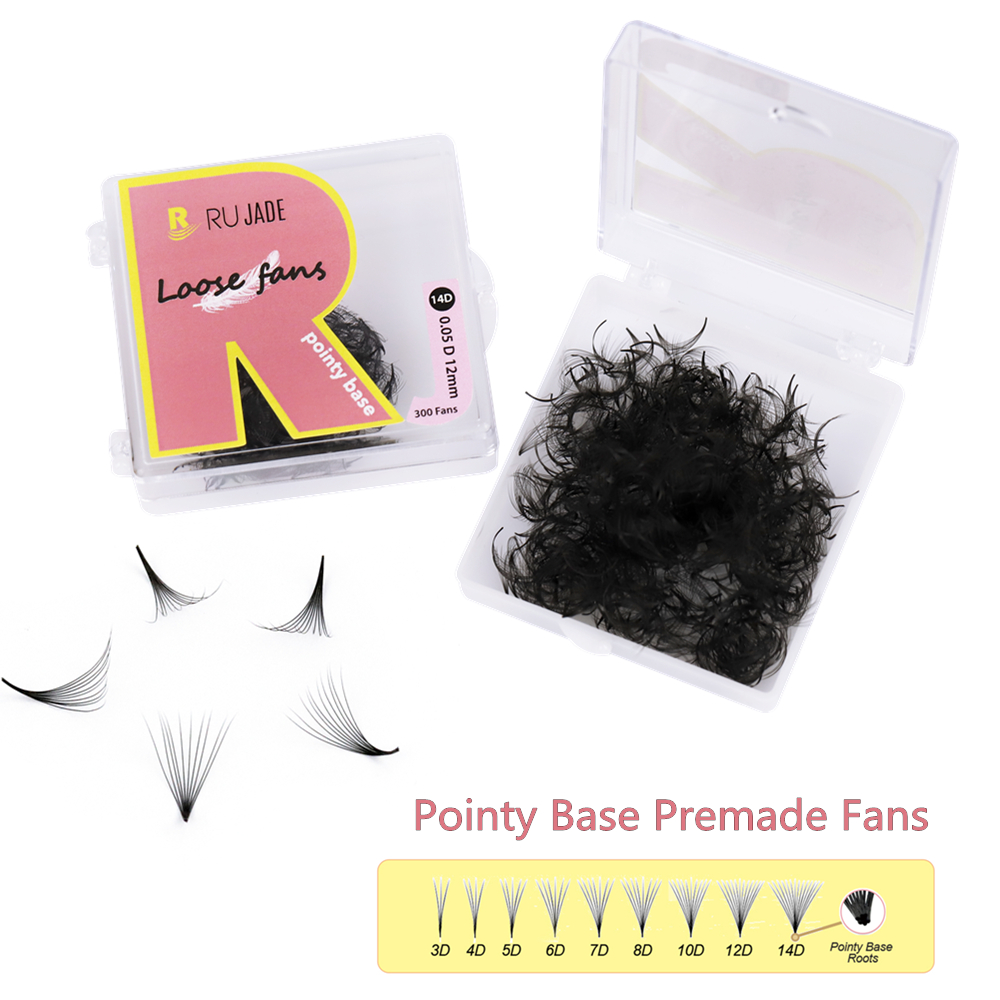 Best of RUJADE Pointy Base Premade Lash Extensions Fans Sharp Stem Pre Made Fans Russian Volume Eyelash Loose Fan Fuax Mink Mix Trays Reviews & Tips