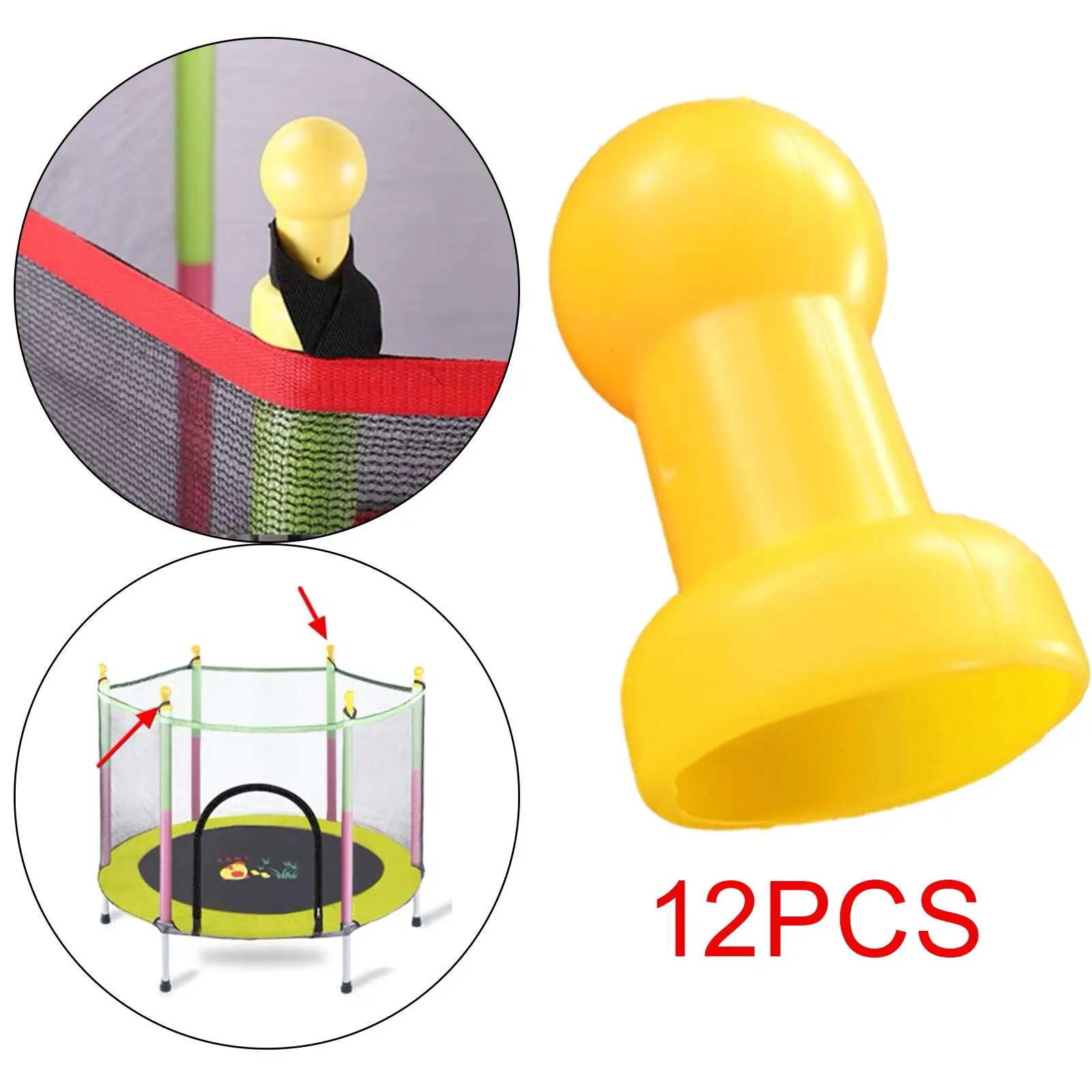 Trampoline Accessories Enclosure Pole Caps 1 inch Dia. Trampoline Pole for Trampoline