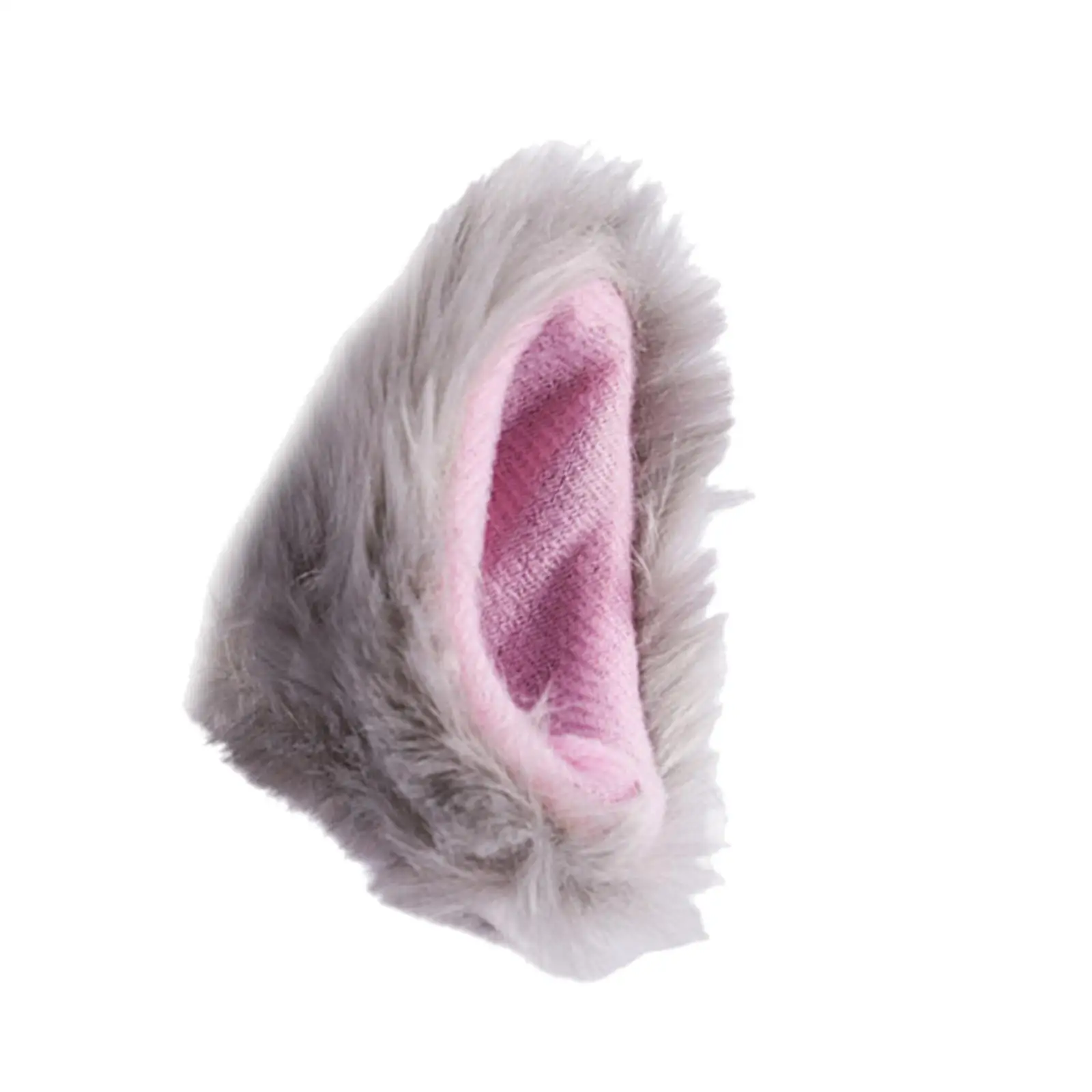 Plush Ear Decor Bicycle Scooter Helmet Accessory Self Adhesive Funny