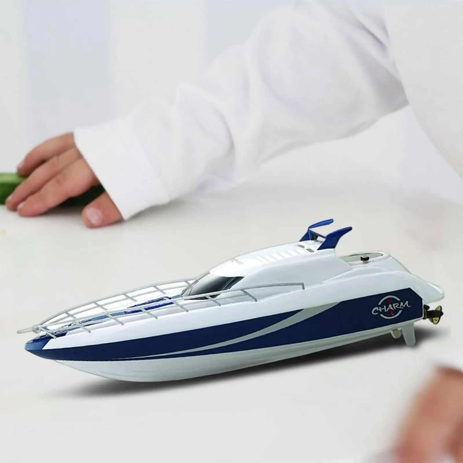 Remote Control Boat Speedboat Warship Model RC Boat for Adults Girls Gifts