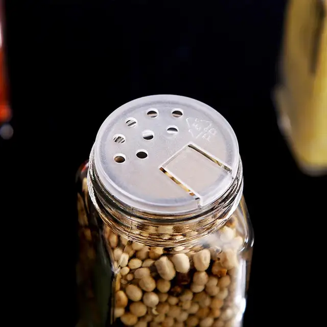 VEAREAR Spice Jar Clear Leak-proof Glass Large Capacity Seasoning Bottle  Restaurant Supplies