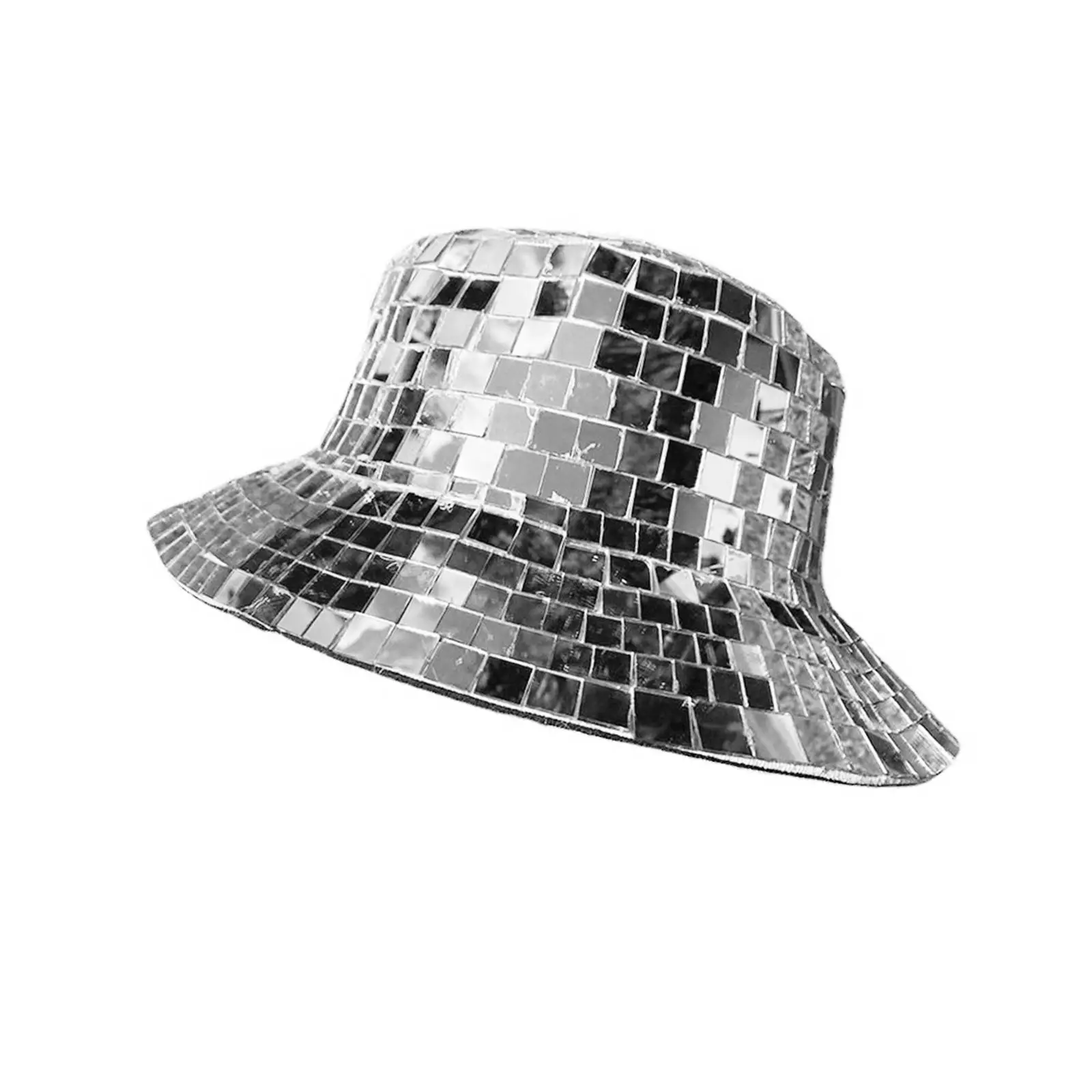 Disco Bucket Hat Personality Versatile Glass Party Hats Fisherman Hat Beach Caps for Carnivals Parties Clubs Travels Street
