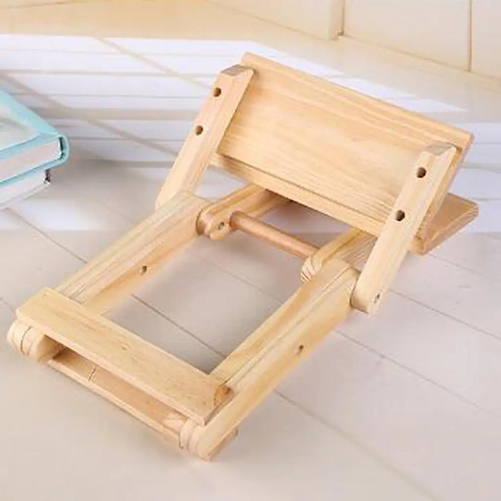 Foldable Wooden Step Stool Small Seat for Outdoor Fishing Beach