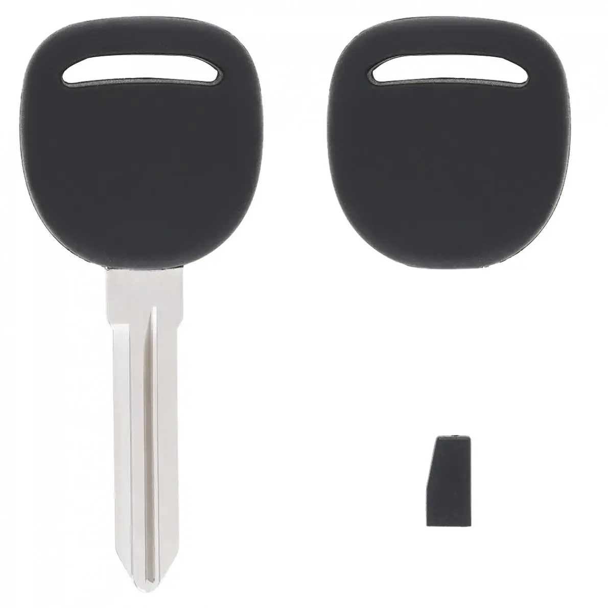 Vista adicional de la llave negra con chip ID46