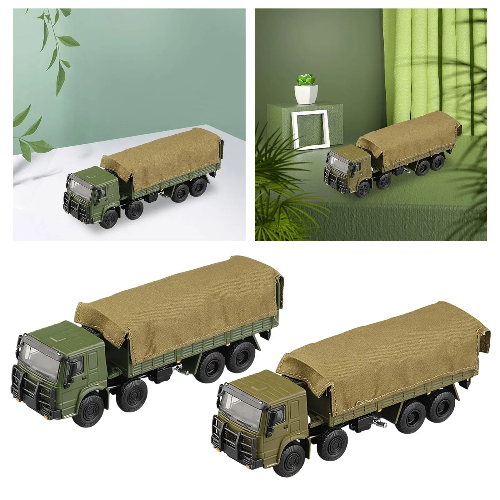 1/64 Transport Truck Diorama Scenes Adults Gifts Mini Vehicles Toys for Diorama Photography Props Miniature Scene Layout Decor