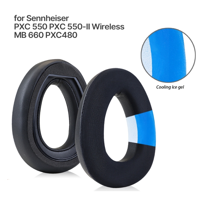 Dickere Ohr polster Kissen für Sennheiser pxc 550 pxc 550-ii drahtlose mb 660 pxc480 Headset atmungsaktive Ohr polster Ohrmuscheln – Detail 1
