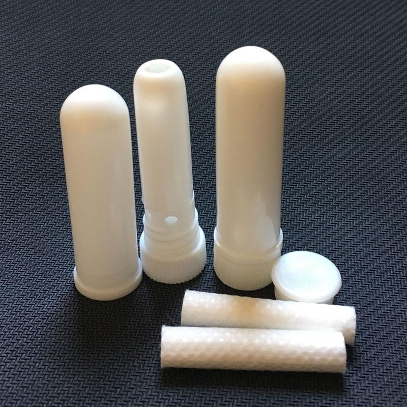 10Pcs Inhaler Stick Essential Oil Aromatherapy White Nasal Inhaler Tubes Empty Blank Nasal Inhalers for Essential Oils