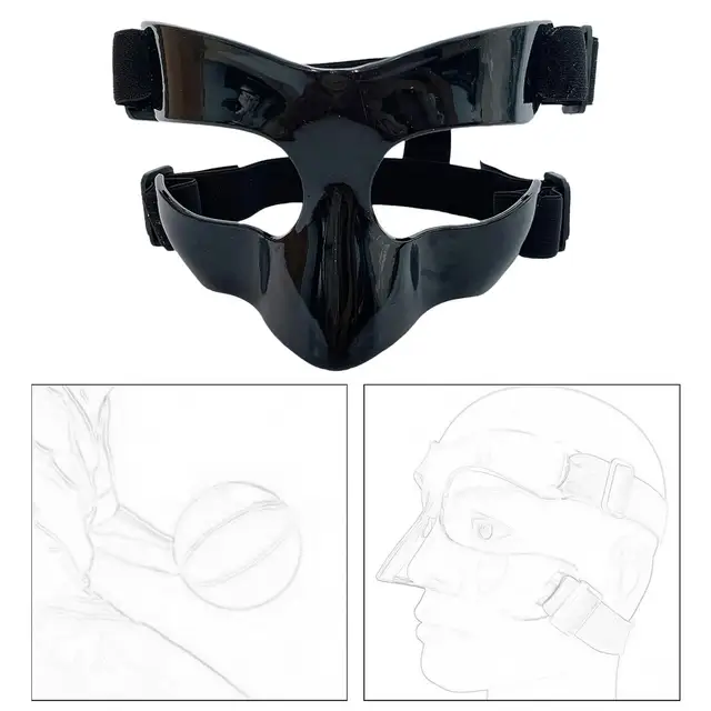 Basketball Mask Durable Face Guard for Broken Nose Adults