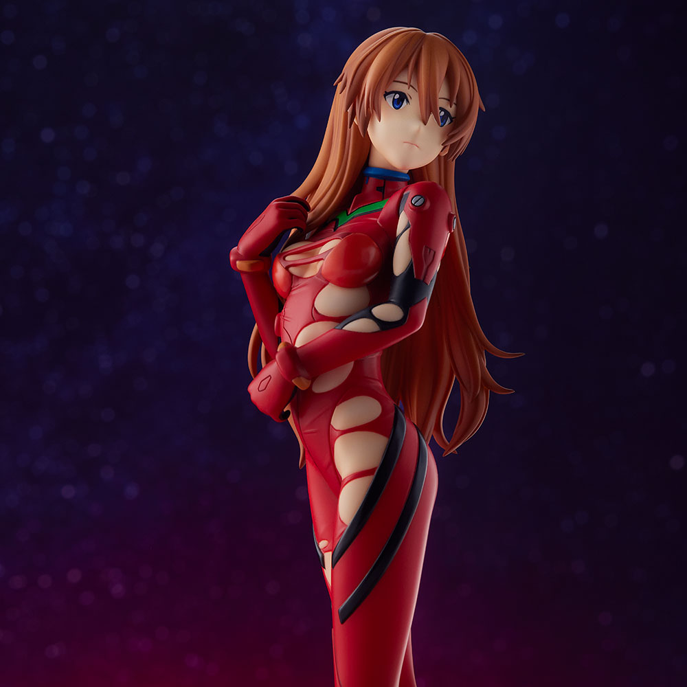 SEGA оригинальная Подлинная МОДЕЛЬ SPM EVA NEON GENESIS EVANGELION Asuka  Langley Soryu костюм для вождения игрушки с длинными волосами