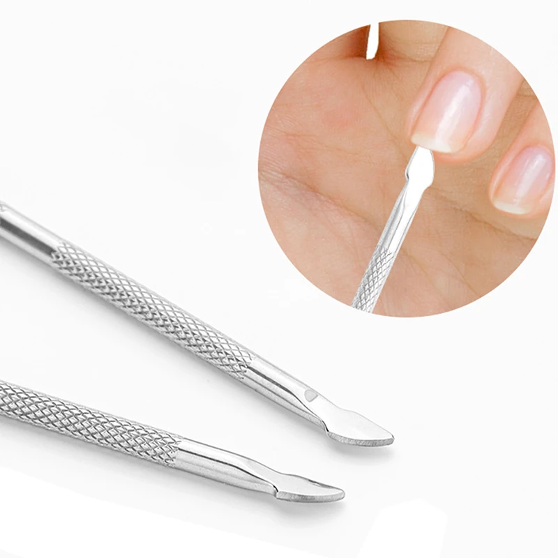Stainless Steel Cuticle Pusher & Dead Skin Trimmer Nail File