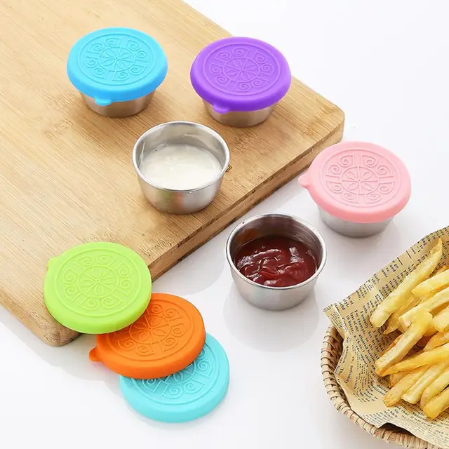 Dipping Cup Stainless Steel Sauce Cup Reusable Easy To Clean