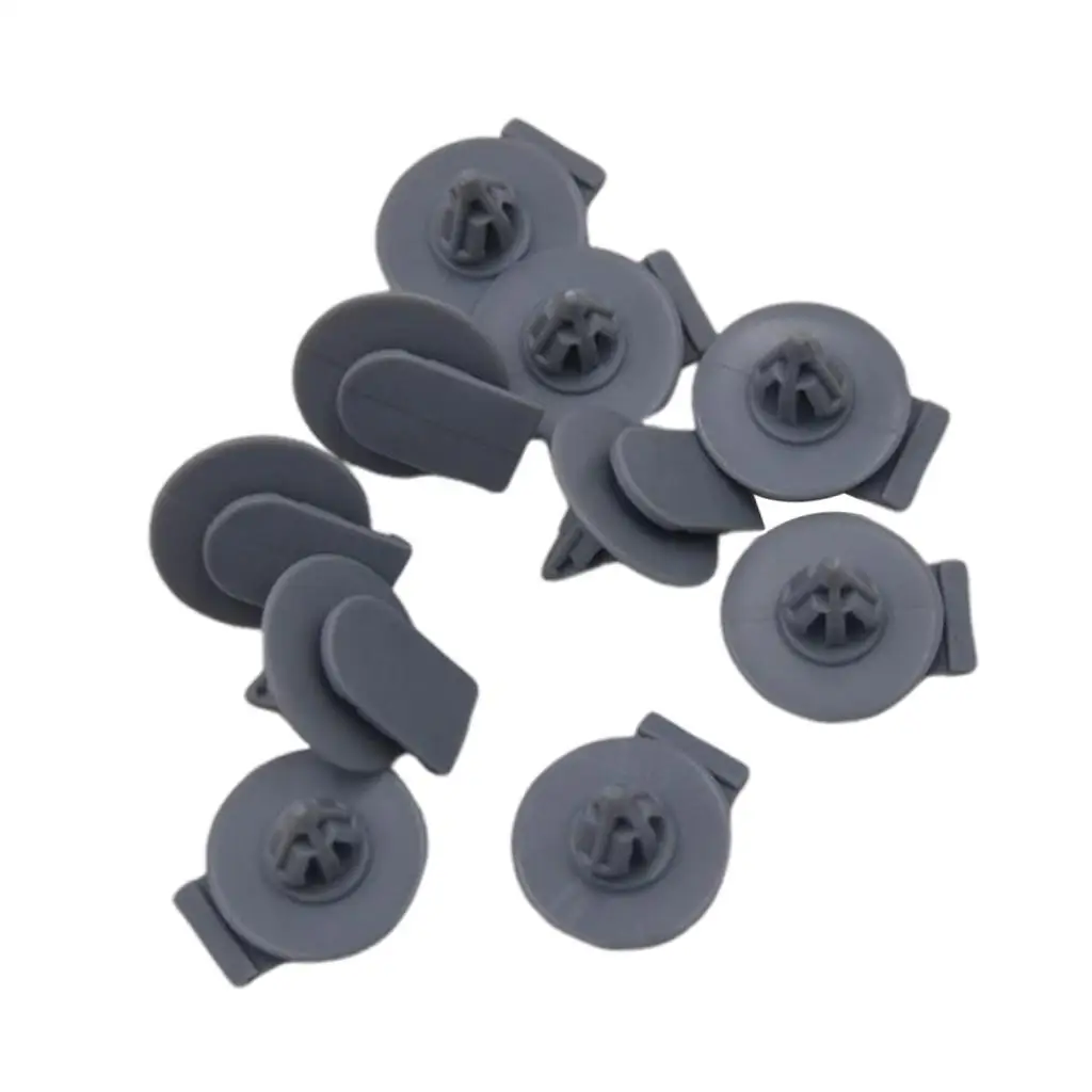 10 pieces Clips for Wheel Arch Skirt Fasteners Grey R50 R52 R53