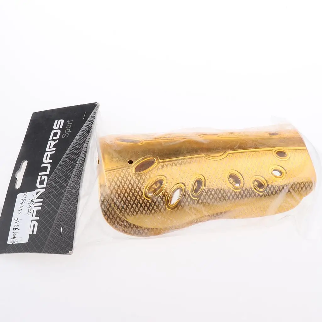 Electroplated Shin Guard Pads Shinguard Soccer Protective Gear