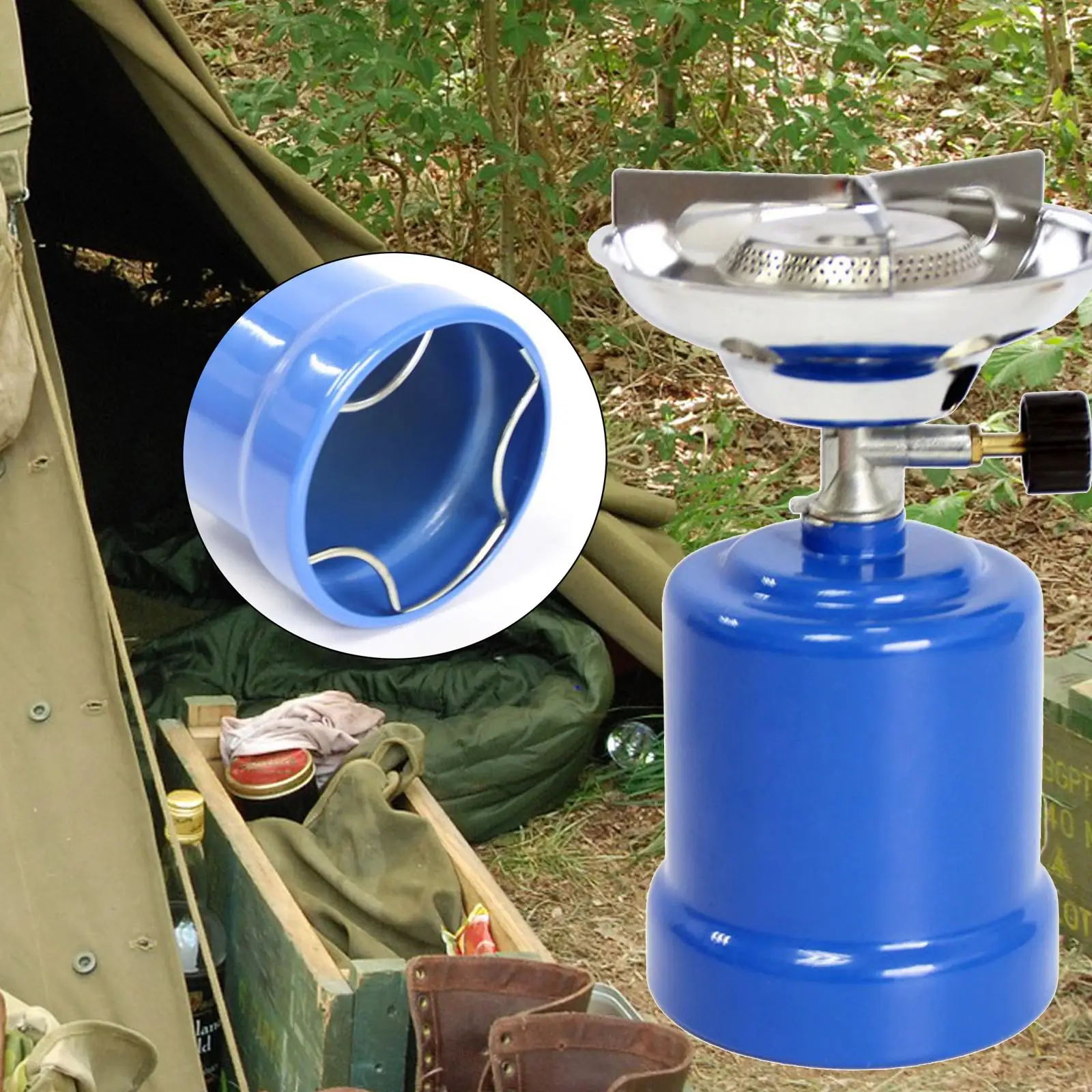 Lightweight Needle Valve Portable Backpacking Gas  Outdoor Picnic Camping Hiking Gas Stove  Burner Cooker