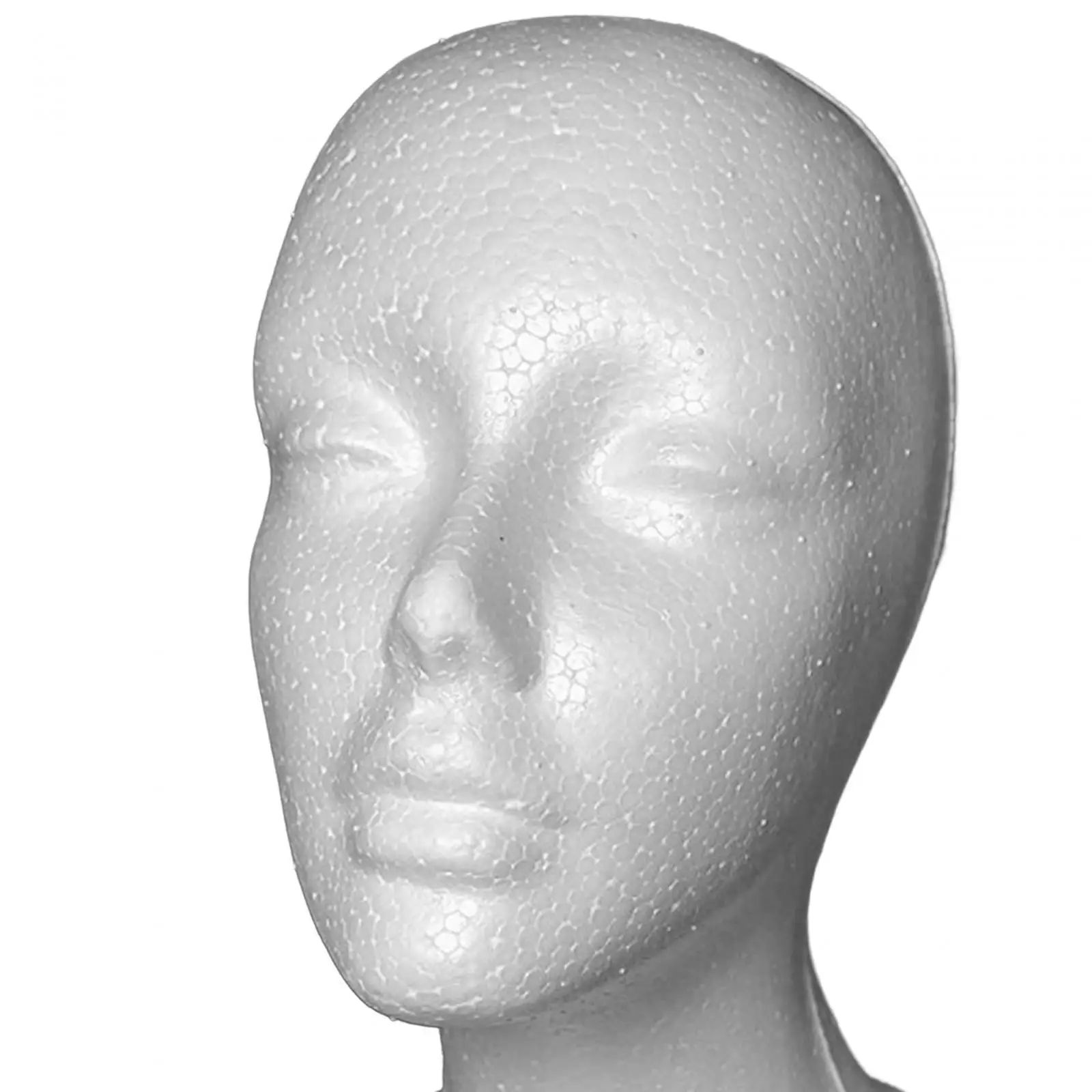Styrofoam Wig Head Portable Stable Base Wig Stand Mannequin Head Hats Glasses Headband Hairpieces Display Stand for Props Salon