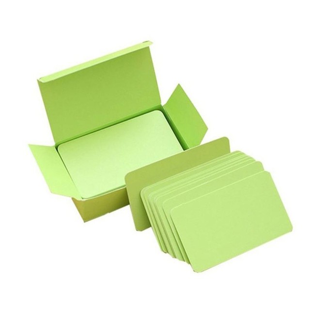 400 Cartes Kraft Vierges Colorées - 4 Couleurs (rose, Vert, Jaune, Bleu) - Idéal Créa, Notes, Invitations DIY
