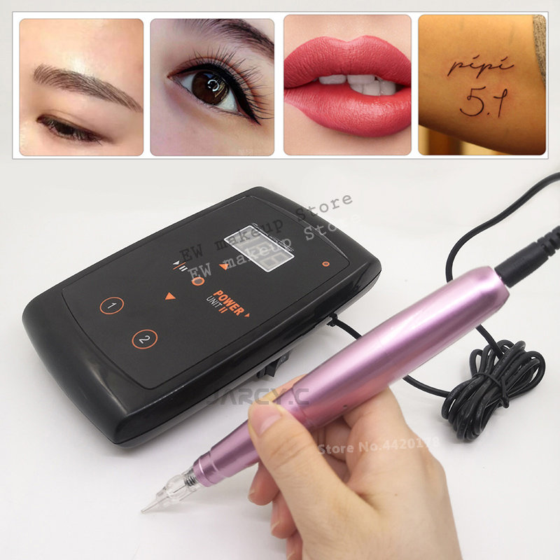 Best of Dermograph Beauty Tattoo Machine Micropigmentacion Swiss Motor Tattoo Gun Permanent Makeup Eyebrow Lip Pen With Cartridge Needle Reviews & Tips