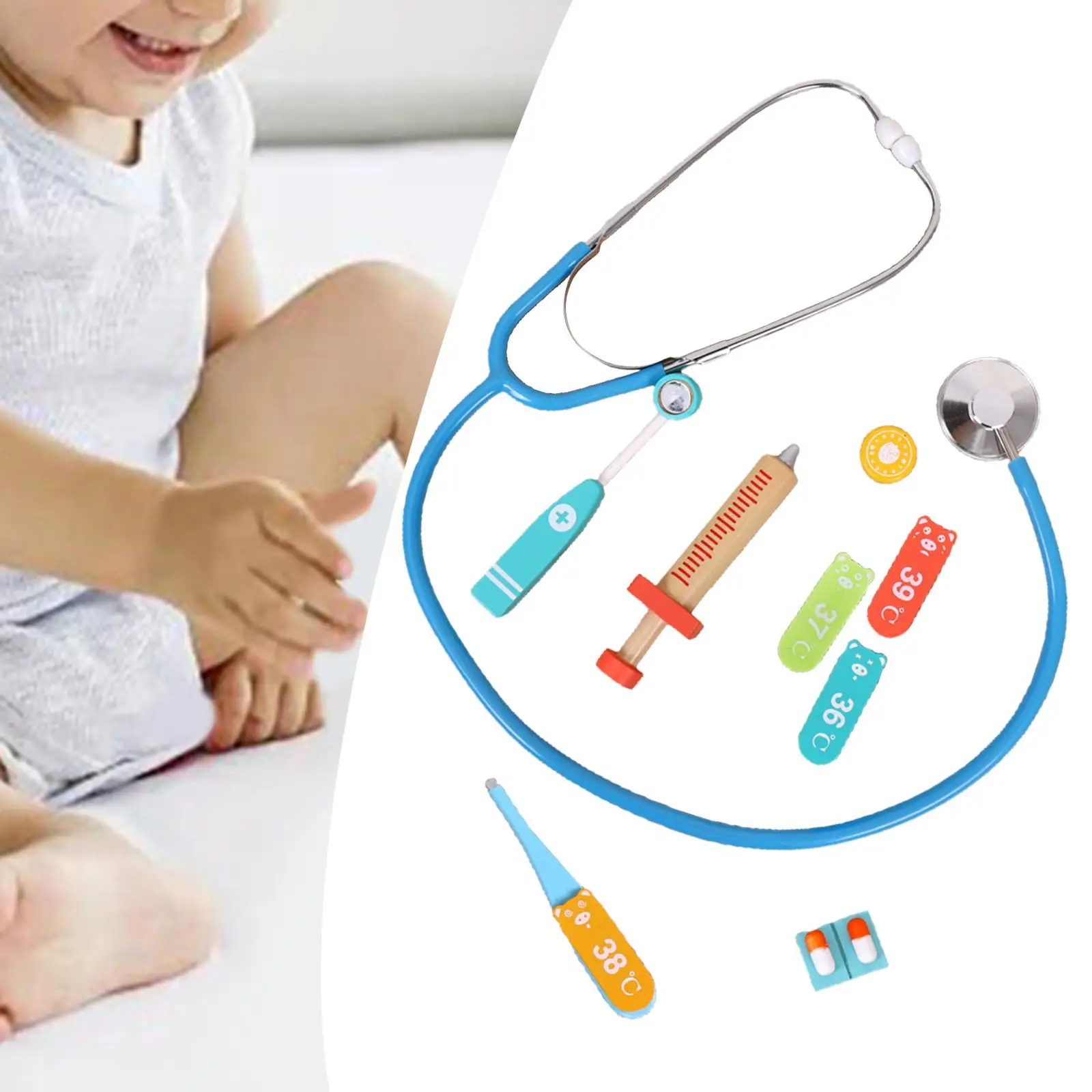 doctor Toy Kit Play Props Early Educational Toys Play House Toys Simulation Doctor Toy for Birthday Gifts Children Boys