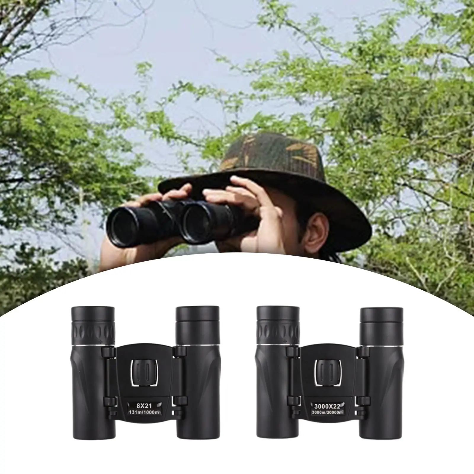 Compact Binoculars Telescope High Powered Binoculars for Games Travel