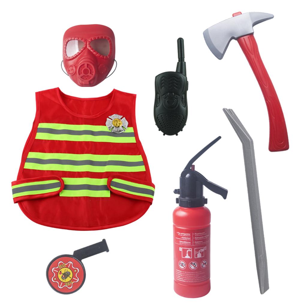 Kids Little Firemen  Cognitive Toy Supplies Gifts Props