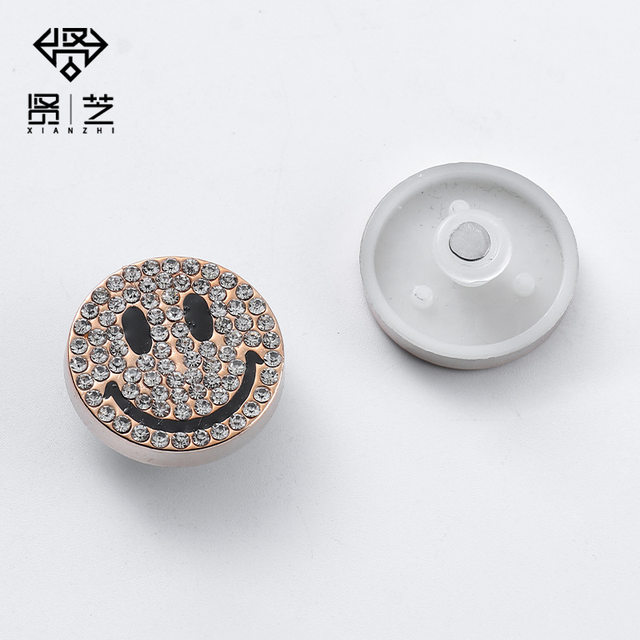 Brand Designer Charms for Crocs Smiley And Letters Croc Charms Bling  Rhinestone Girl Gift for Clogs Chains Shoe Decoration - AliExpress