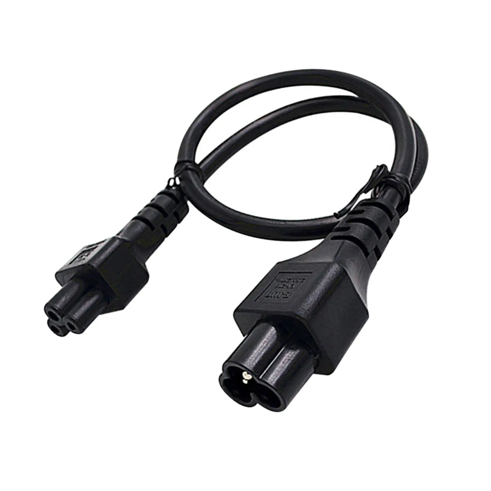 IEC320-C6 to C5 Power Cable Cord Male to Female 2ft/0.6M Low Resistance for Laptop