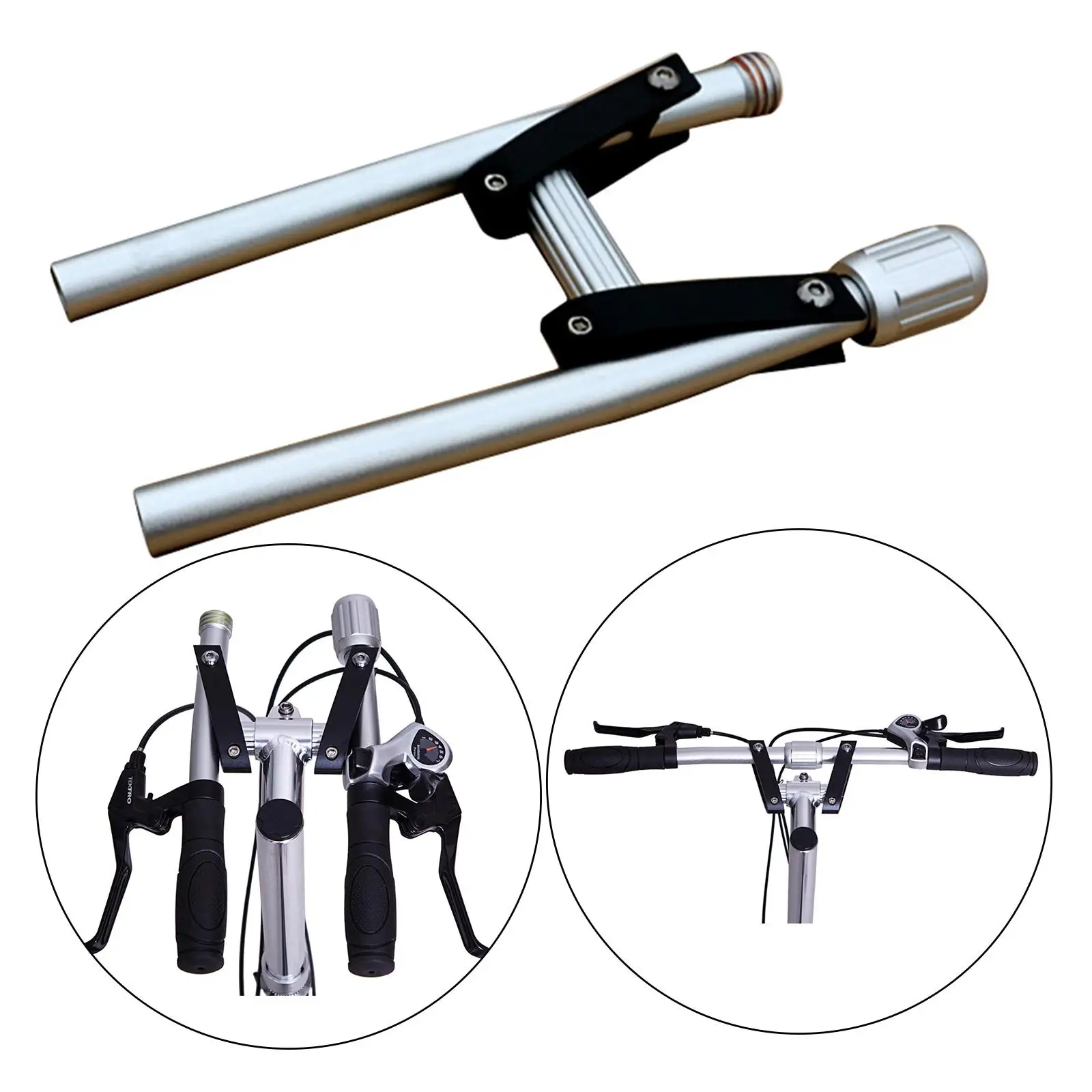 Folding Handlebar Straight Handle Quick Release Cycling Equiment Aluminum Alloy 22.2mm/25.4mm Bike Handlebar for Mountain Bikes