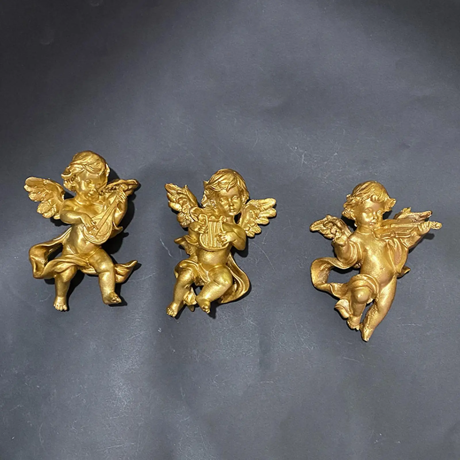 Angel Statue Figurines Cherub Wall Sculpture Wings Decorative for Home Hotel