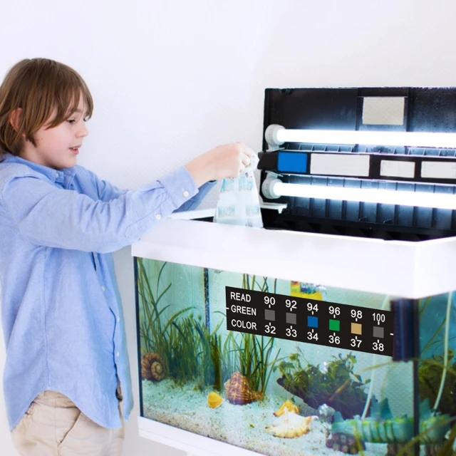 1Pc Stick-on Digital Aquarium Fish Tank frigorifero termometro adesivo  misurazione adesivi strumenti di controllo della temperatura prodotti -  AliExpress
