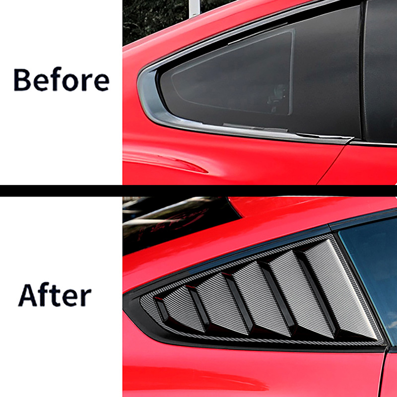 Heckscheiben lamellen seitliche Entlüftung abdeckung Windschutz scheibe passend für Ford Mustang 2012-2014 Autozubehör modifizierte Jalousien – Detail 3