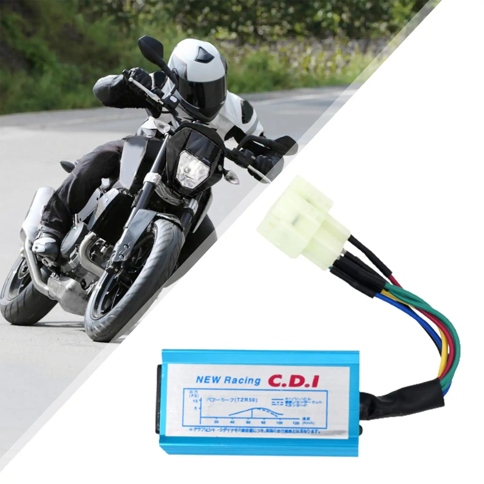 6Pins Gy6  Cdi Box Aluminum Alloy  Performance for Gy6 50cc-250cc Series Engines Locomotives Motorbikes Motorcycle Bike