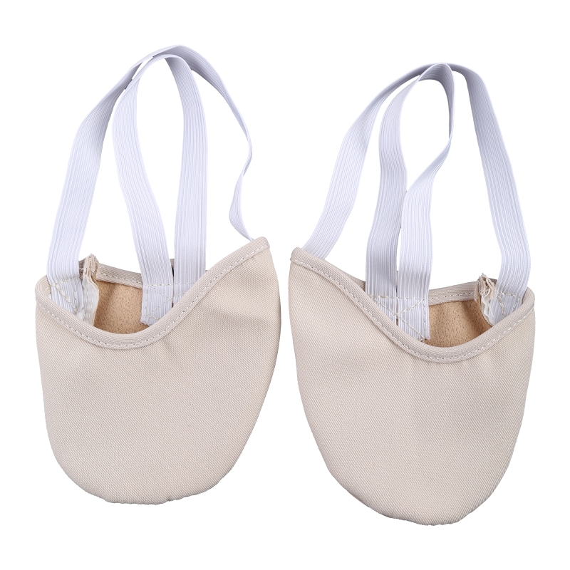 Description Picture 4 of itemH8WC Half Faux Leather Sole Ballet Pointe Dance Shoes Rhythmic Gymnastics Slippers