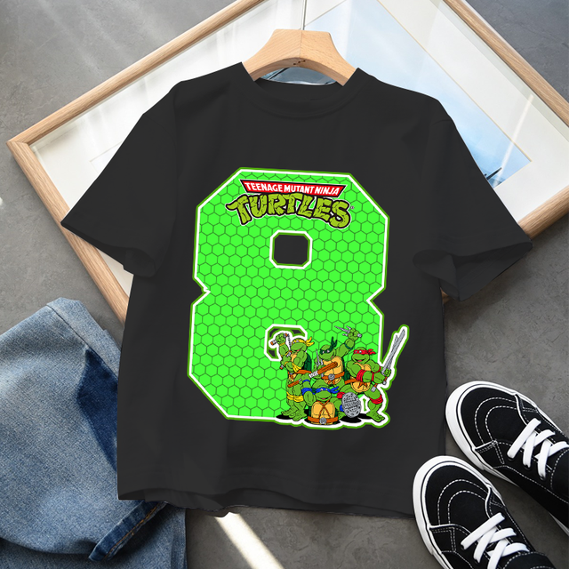 Teenage Mutant Ninja Turtles Children T-shirt Action Figure Kids Birthday  Digital1-9 Cartoon Shirt Graphic T-shirt Boys Clothes - AliExpress