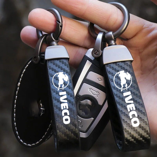 Portachiavi Auto In Fibra Di Carbonio E Microfibra - Design Elegante, Anti-perdita, Regalo Per Uomini E Donne - Foto 12