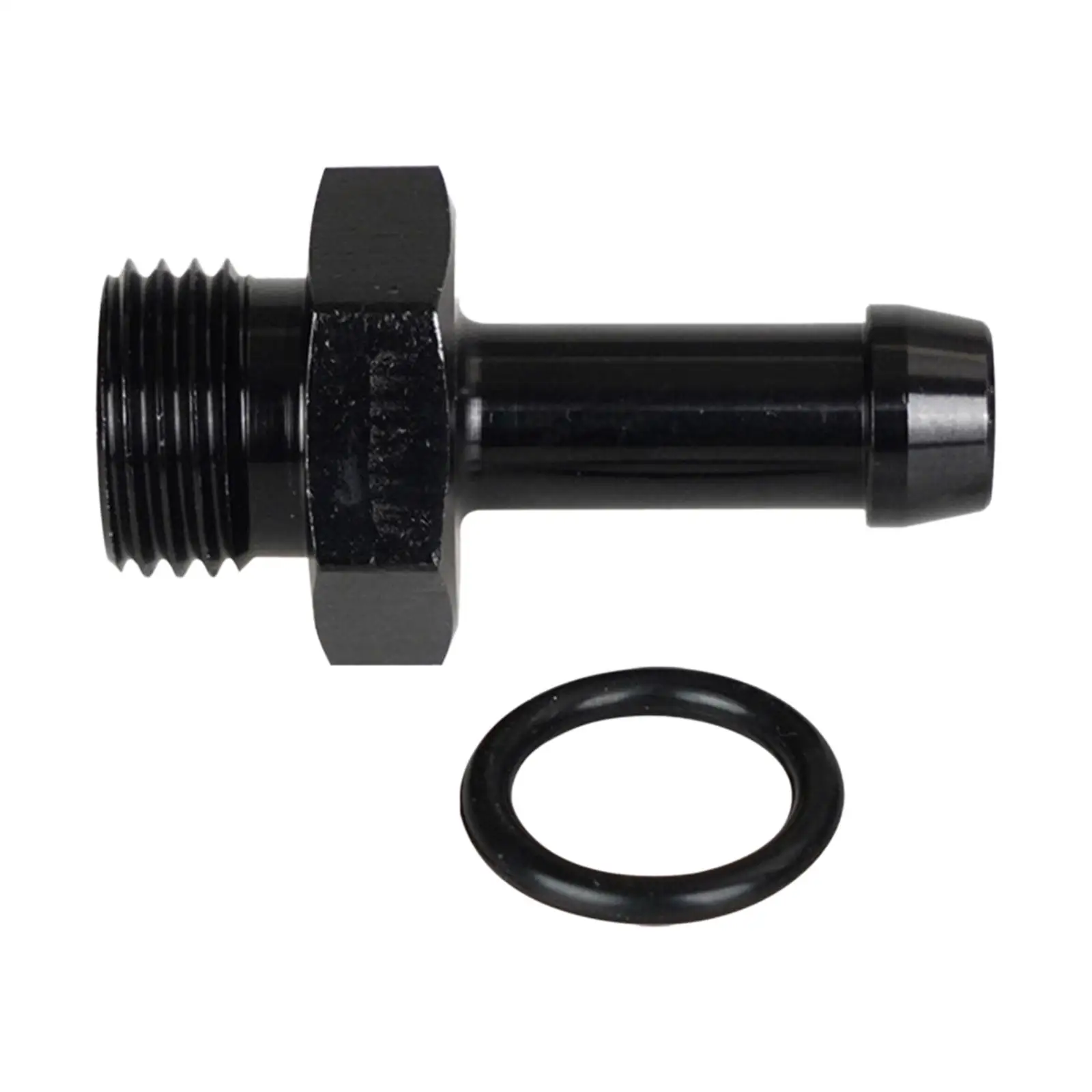 6AN Male to 5/16 Hose Barb Straight Fitting with 6AN Orb Washer O Ring Seal