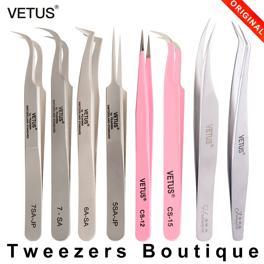 Best of Makeup Professional Eyelash Tweezers 3D Volume Eyelash Extension Tweezer Fan Lash Eyebrow Tweezers VETUS Excellent Closure Reviews & Tips