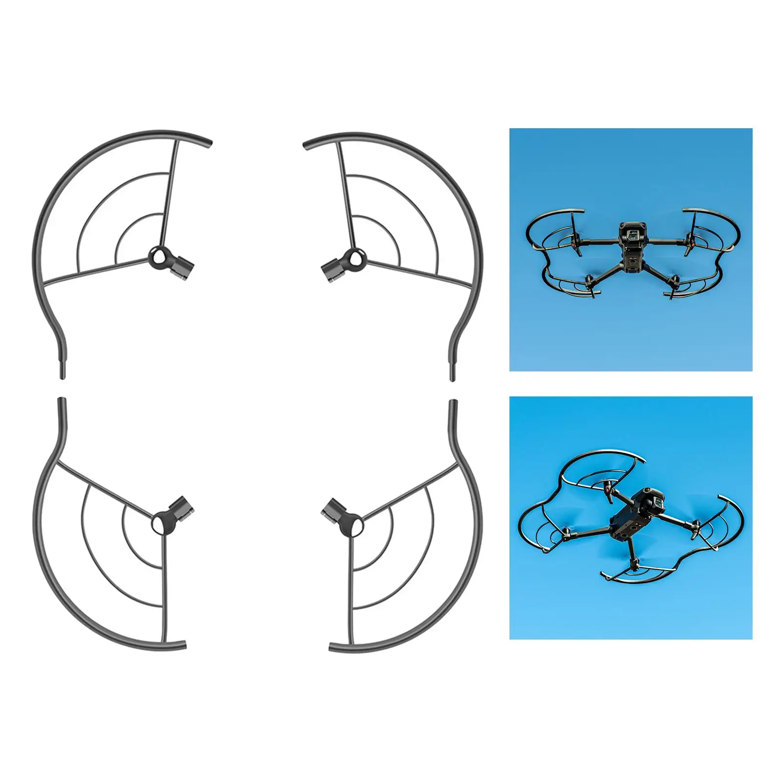 4x Fully Enclosed Propeller Guard Protection Cage Protector for Mini 2/SE Drones Drone Accessories Replaces Gray