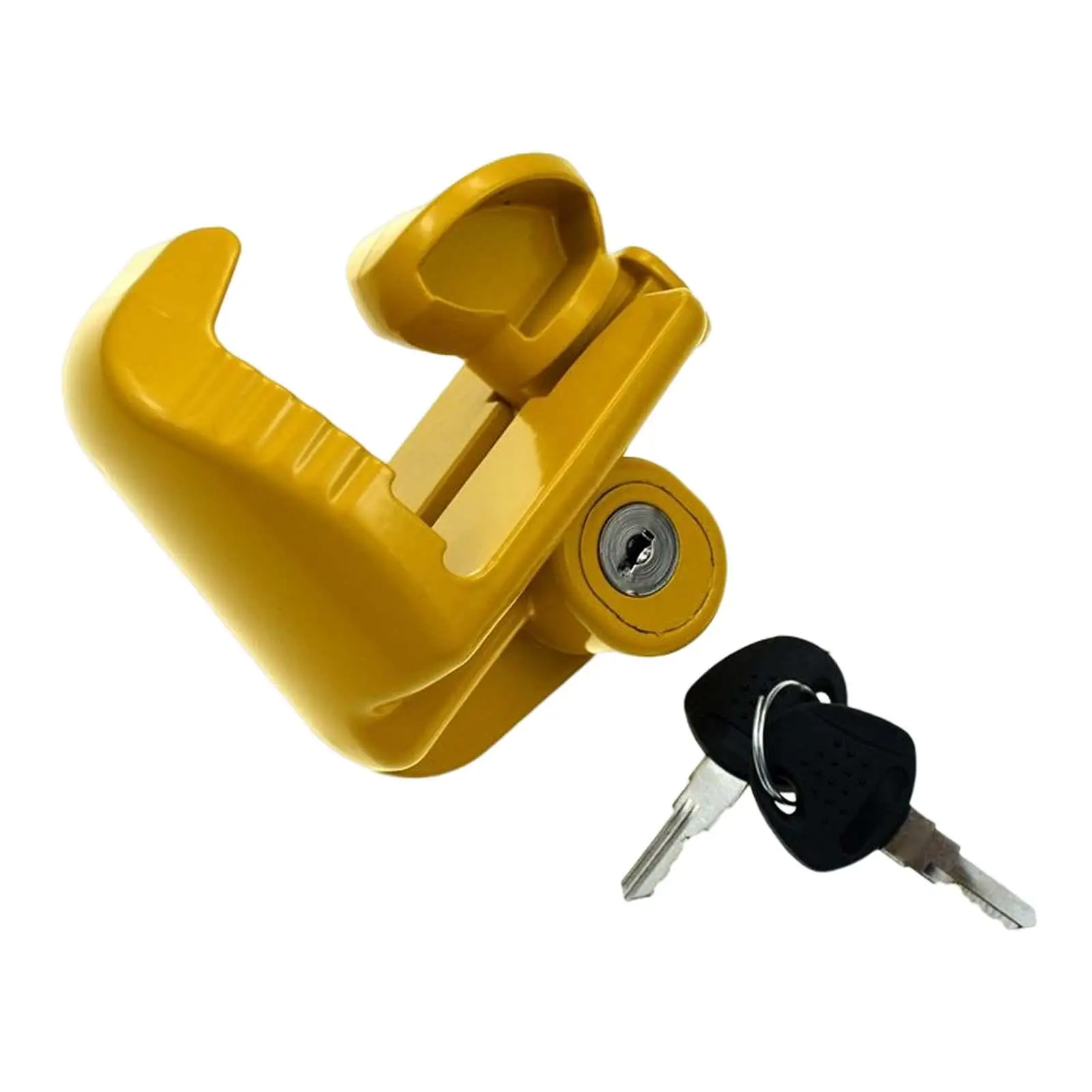 Coupler Lock universal Yellow Adjustable Anti Lock Portable Metal Security Parts Easy to Install
