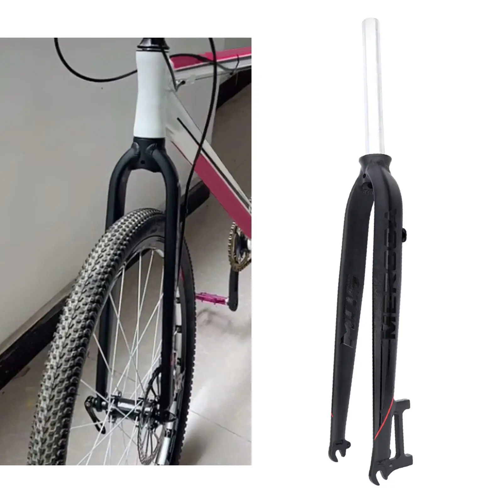 Rigid Fork 27.5 Inch, Mountain  Fork 26 Inch, 29 Inch Lightweight Aluminum Alloy Front Fork