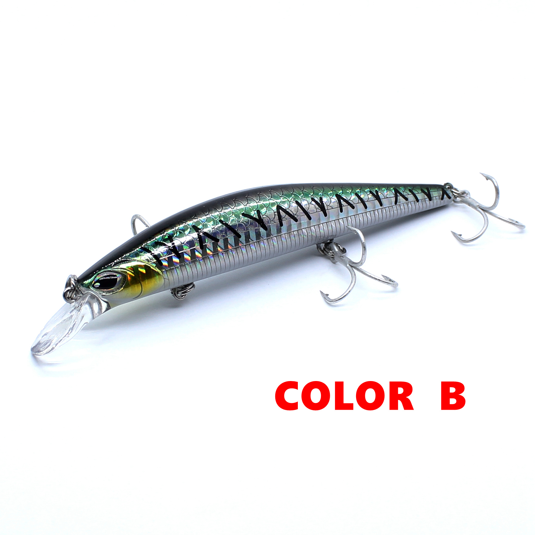 AOCLU Sinking Minnow 120mm 20,0g Harten Köder Jerkbait Wobbler Locken Magnet Gewicht Transfer 1PC Draht Durch Für meer Boot Angeln – Detail 7