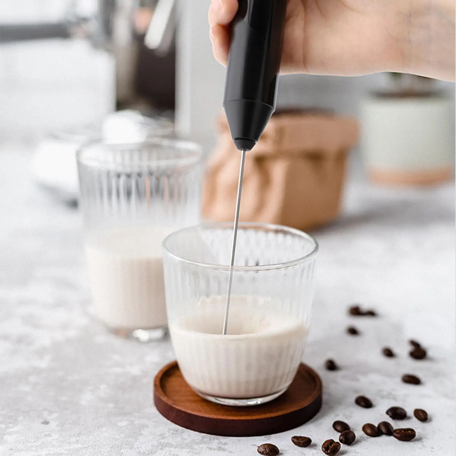 Handheld Electric Frother Mixer Blender Coffee Frother Foam Maker Egg Beater Egg Whisk for Cream Hot Chocolate Coffee Matcha