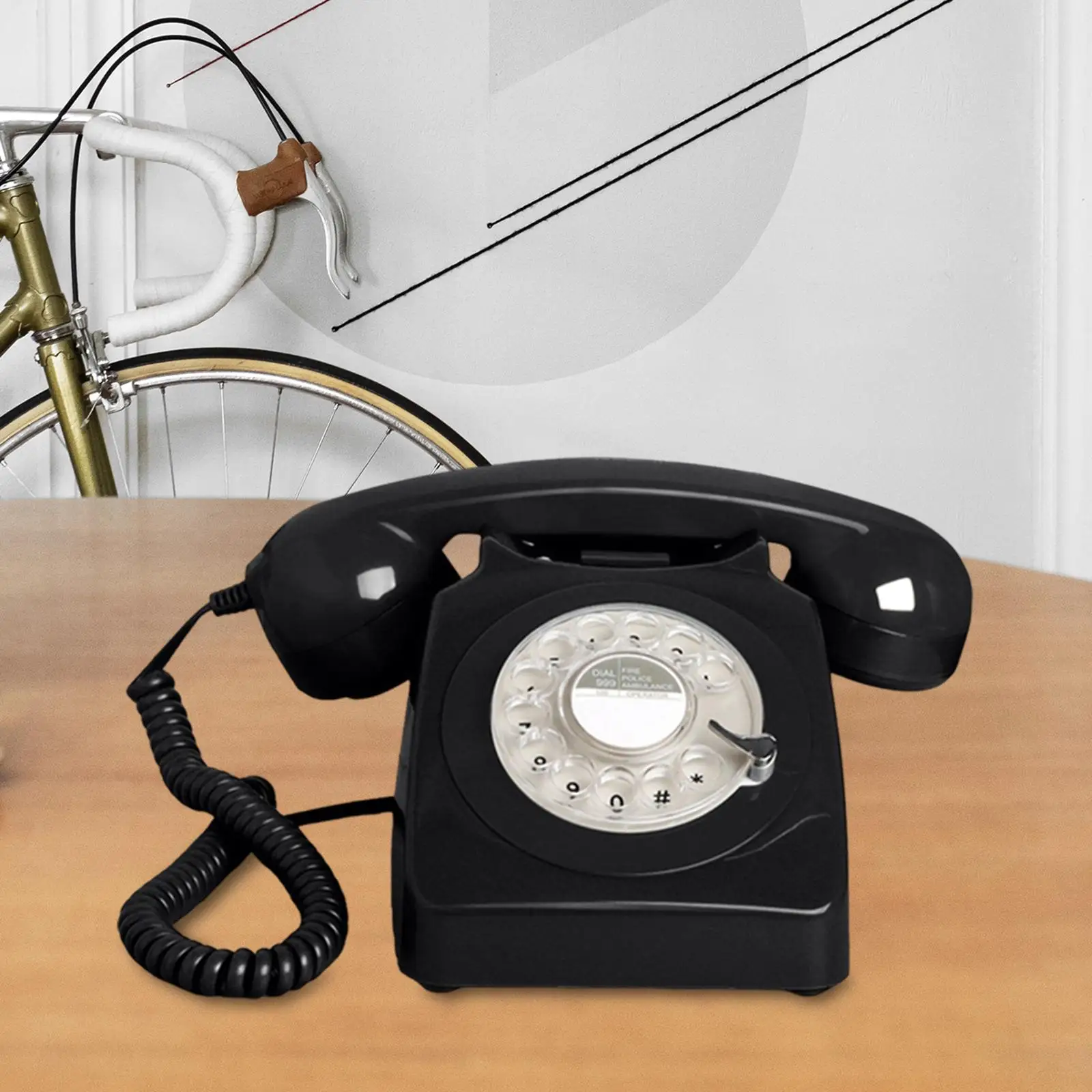 Vintage Rotary Dial Phone Corded Telephone Old Fashion Retro Landline Phone