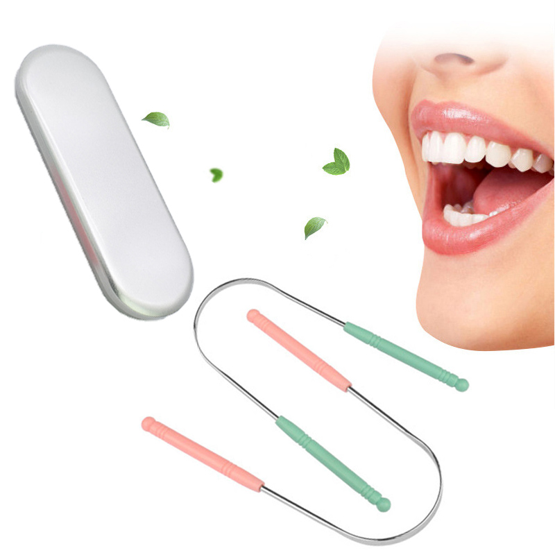 Best of Stainless Steel Tongue Scraper With Box Tongue Coated Cleaner Brush Keep Fresh Breath Toothbrush Oral Hygiene Care Cleaning Tool Reviews & Tips