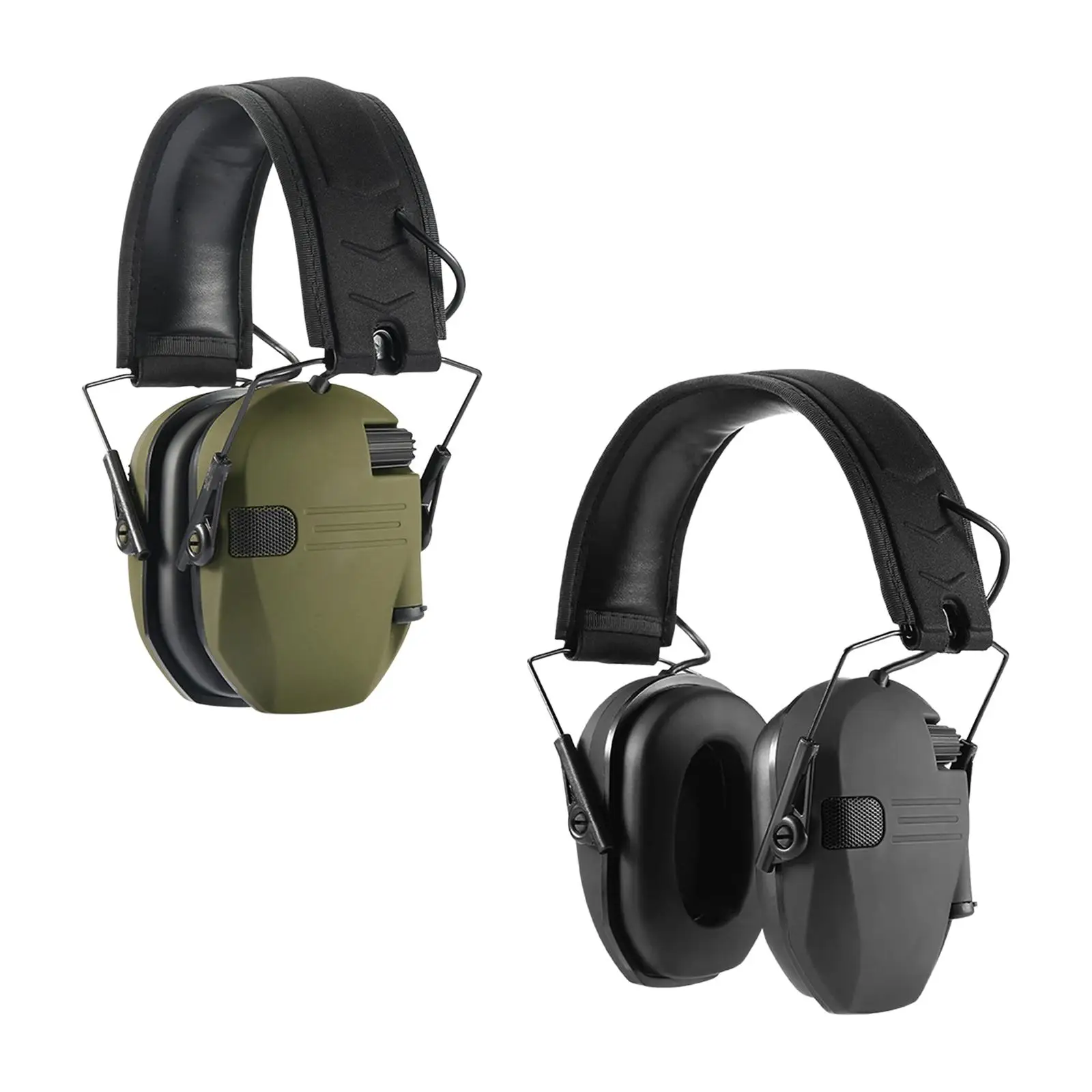Electronic Earmuffs Safety Nrr 22dB Hearing Protection Foldable for Mowing Hunting Study Work Team Activities