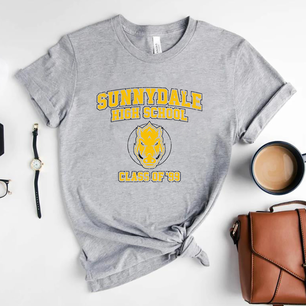 Sunnydale Hohe Schule T-Shirt Buffy The Vampire Slayer T-shirt Klasse von 99 Tees Unisex Kurzarm Tshirt Coole Vampire Shirts – Detail 10