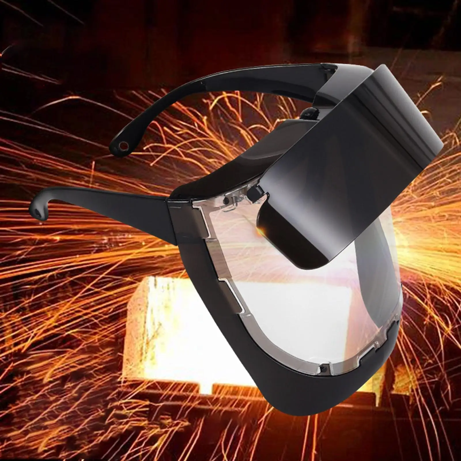 Head Mounted  Guard Welding Filter  Portable  Durable Anti  90°  Rotation Welding  for Grinding 